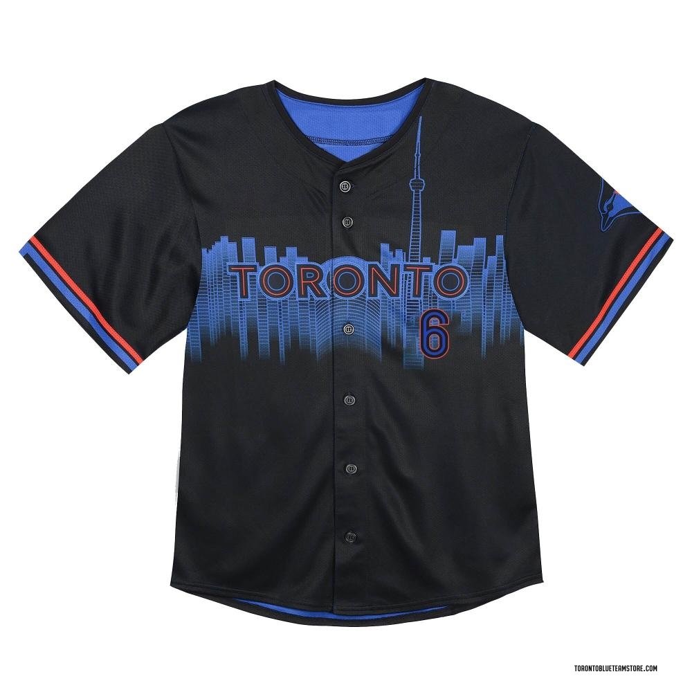 Limited Alek Manoah Toddler Toronto Blue Jays 2024 City Connect Jersey Black 1000 7399 Home - New