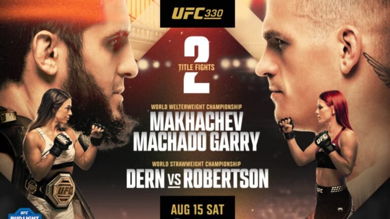 UFC 330 Double Main Event Poster Home - New